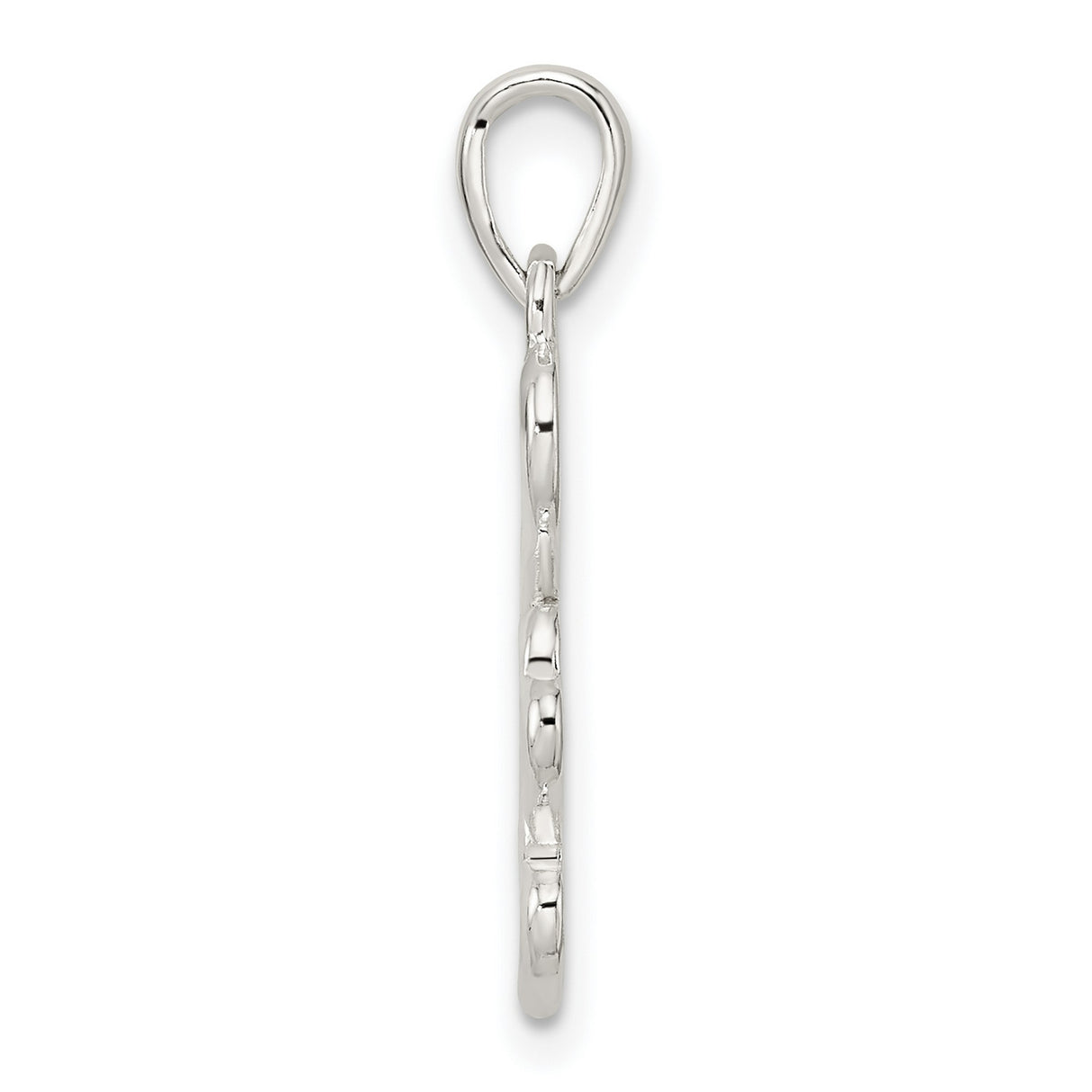 Sterling Silver Heart Pendant with Cascading Open Hearts, Romantic Symbolic Jewelry for Women