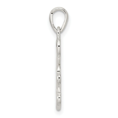 Sterling Silver Heart Pendant with Cascading Open Hearts, Romantic Symbolic Jewelry for Women