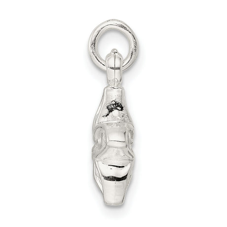 Sterling Silver Flower Pendant with Five Petal Design, Nature-Inspired Botanical Charm for Women