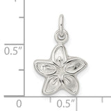 Sterling Silver Flower Pendant with Five Petal Design, Nature-Inspired Botanical Charm for Women