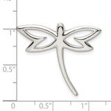 Sterling Silver Dragonfly Pendant with Open Cut Design, Nature Inspired Spiritual Jewelry