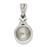 Sterling Silver Ladybug Pendant with Marcasite Accents and Enamel, Nature-Inspired Charm