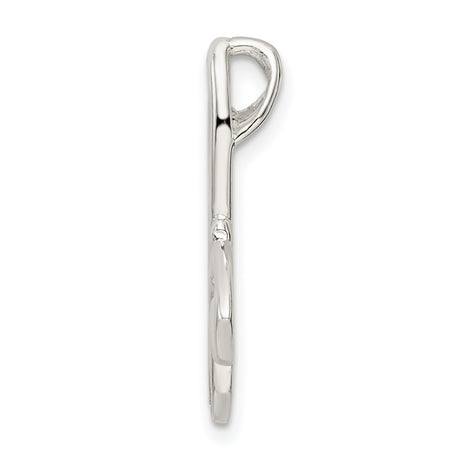 Sterling Silver Butterfly Pendant with Open Style Design, Minimalist Symbolic Jewelry for Women