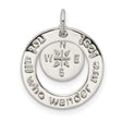 Sterling Silver Compass Pendant with Not All Who Wander Are Lost Quote, Travel-Inspired Charm