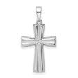 Sterling Silver Cross Pendant with Clean Lines, Minimalist Religious Jewelry for Men and Women