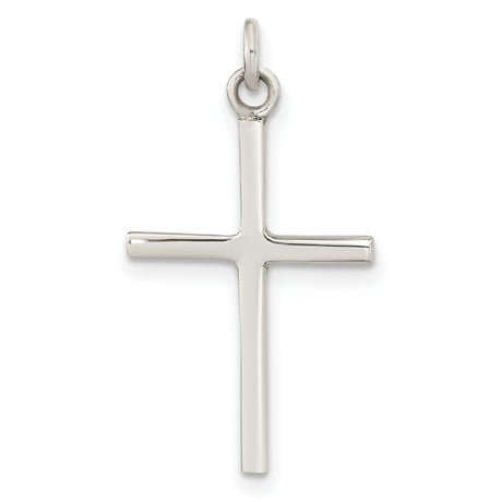 Sterling Silver Cross Pendant with Minimalist Modern Design for Men and Women