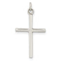 Sterling Silver Cross Pendant with Minimalist Modern Design for Men and Women