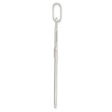 Sterling Silver Spiritual Cross Pendant, Modern Latin Cross Minimalist Design for Men and Women