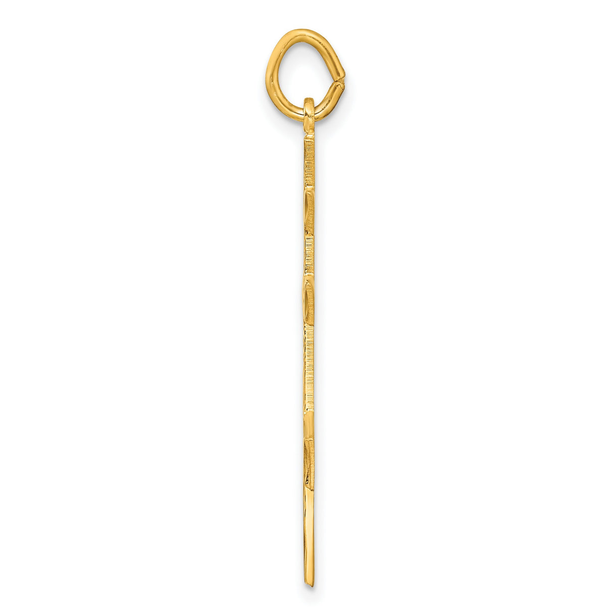 Sterling Silver Cross Pendant with Classic Orthodox Three-Bar Design and Polished Finish