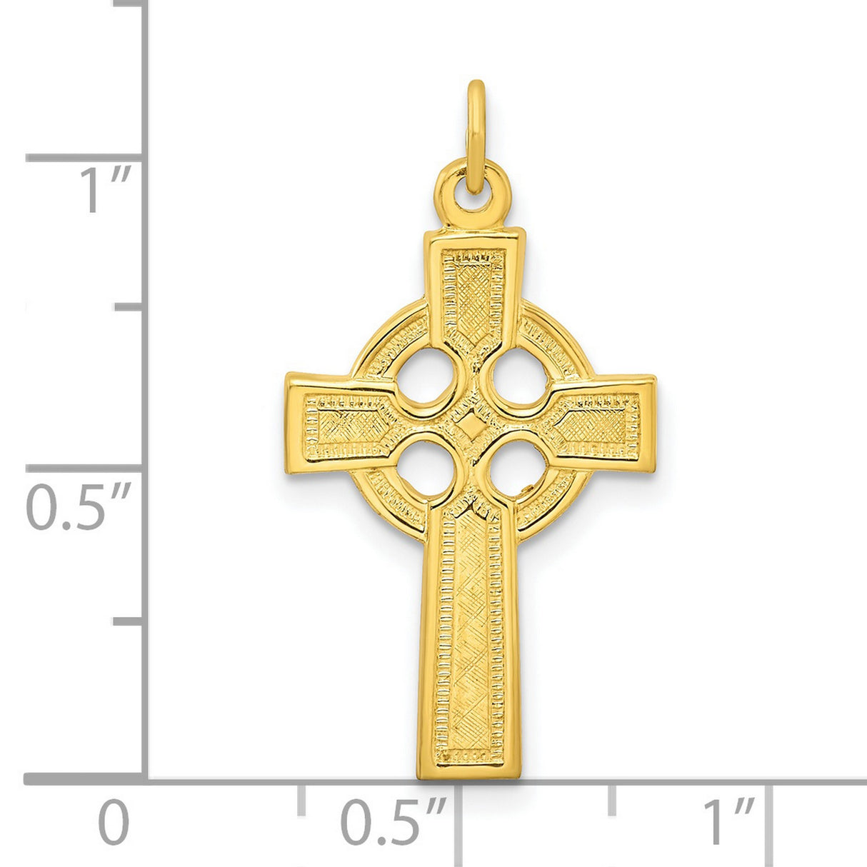 Sterling Silver Celtic Cross Pendant with Matte and Polished Finish for Men and Women