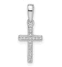 CZ Cross Charm Pendant in Real 925 Sterling Silver