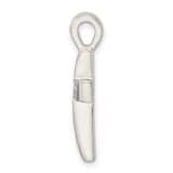 Sterling Silver Cross Pendant with Crystals, Modern Faith Symbol for Men and Women