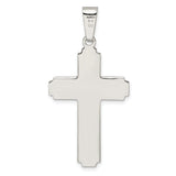 Sterling Silver Crucifix Cross Pendant with Jesus Figure, Christian Symbolic Design