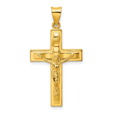Sterling Silver Crucifix Cross Pendant with INRI Jesus Design, Christian Spiritual Jewelry