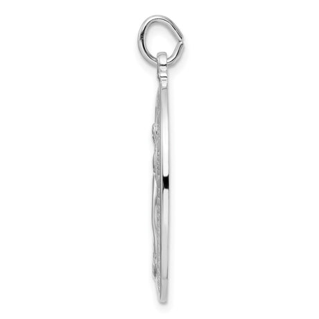Sterling Silver Miraculous Medal Pendant with Virgin Mary, Catholic Religious Jewelry