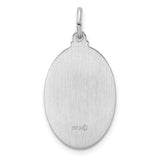 Sterling Silver St. Jude Thaddeus Pendant Medal, Pray for Us Inscription, Catholic Religious Charm
