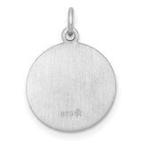 Sterling Silver First Holy Communion Pendant Featuring Jesus Giving Communion