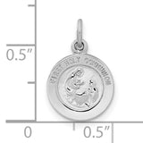 Sterling Silver Holy Communion Pendant with Jesus and Kneeling Figure