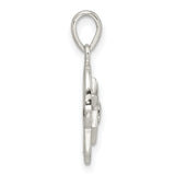 Sterling Silver Hamsa Pendant with Star of David and Chai Symbol, Jewish Religious Charm