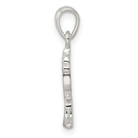 Sterling Silver Menorah Pendant, Traditional Jewish Symbol, Spiritual Faith Charm