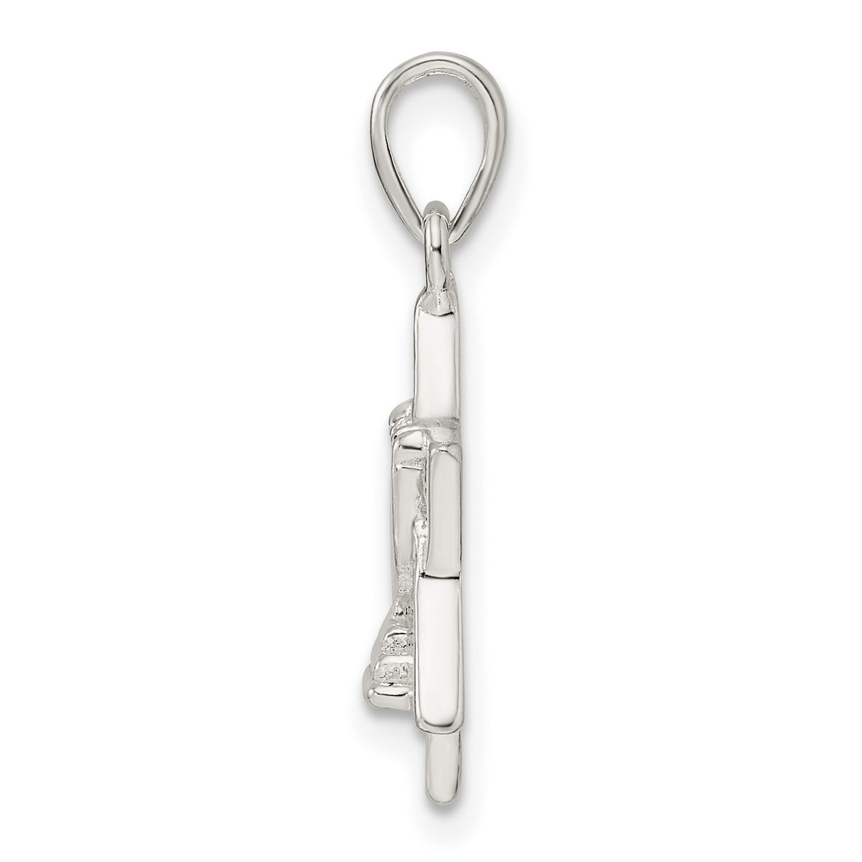 Sterling Silver Star of David Pendant with Menorah Design, Judaica Religious Jewelry