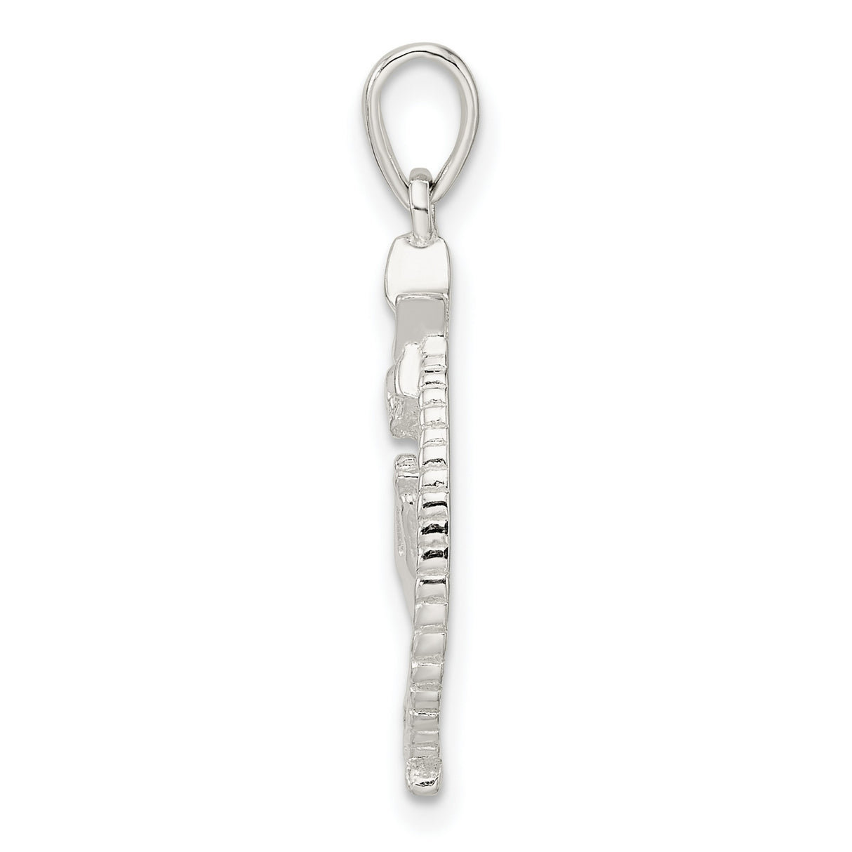 Sterling Silver Star of David Pendant with Praying Hands and Wheat Wreath, Unisex Judaica Jewelry