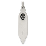 Sterling Silver Mezuzah Pendant with Filigree Detailing and Star of David Symbol