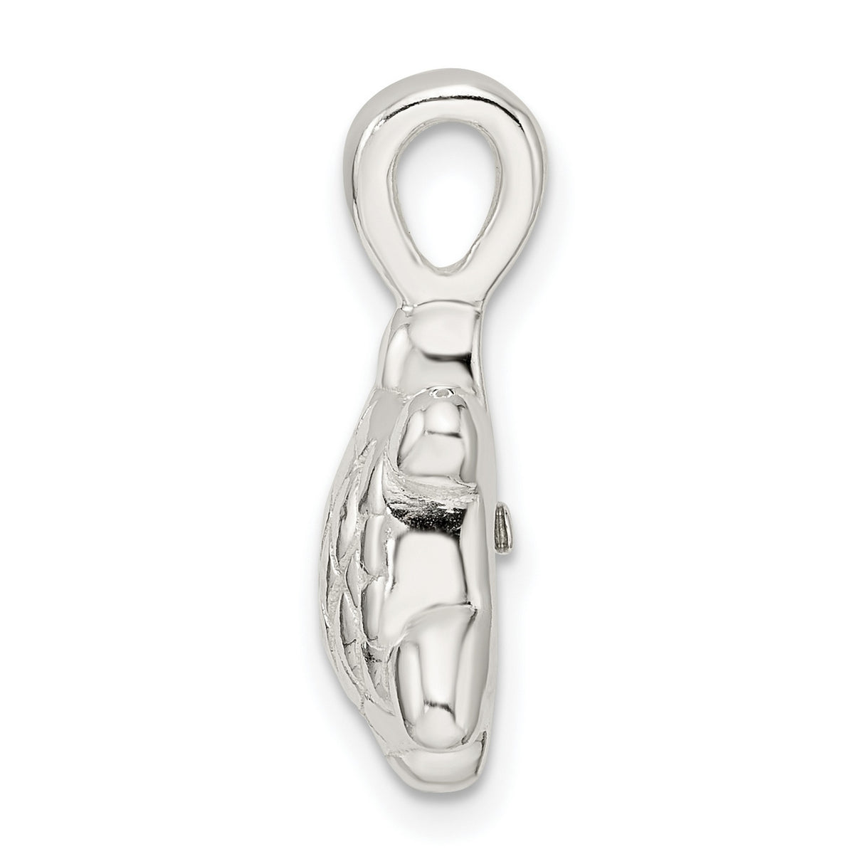 Sterling Silver Turtle Pendant with Detailed Sea Turtle Design, Ocean-Inspired Nautical Jewelry
