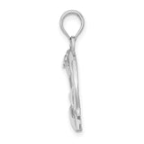 Sterling Silver Duck Head Pendant with Minimalist Outline Design for Bird Lovers