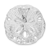 Sterling Silver Sand Dollar Pendant with Cutout Design, Ocean-Inspired Jewelry for Women