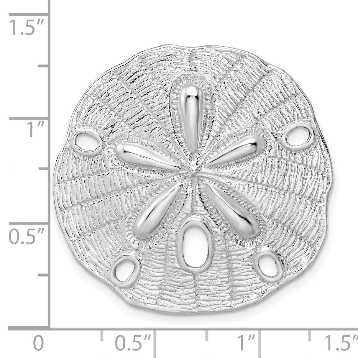 Sterling Silver Sand Dollar Pendant with Cutout Design, Ocean-Inspired Jewelry for Women