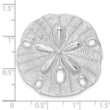 Sterling Silver Sand Dollar Pendant with Cutout Design, Ocean-Inspired Jewelry for Women