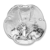 Sterling Silver Sand Dollar Pendant with Scalloped Edge, Ocean Charm, Nature Jewelry for Women