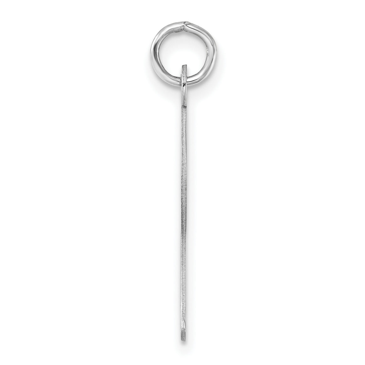 Sterling Silver Script Letter J Pendant Charm, Polished Alphabet Initial Jewelry