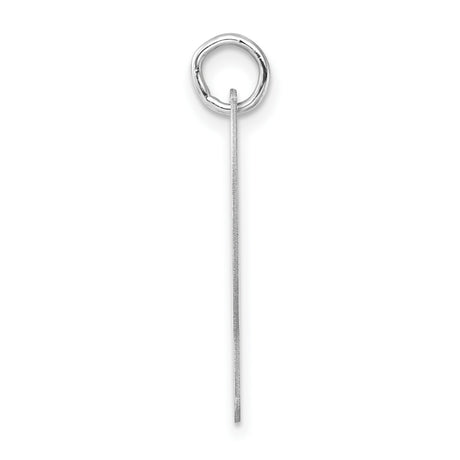 Sterling Silver Letter P Pendant, Lowercase Script Initial Charm, Minimalist Unisex Jewelry