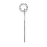 Sterling Silver Letter Q Pendant Charm, Script Initial Jewelry for Women or Unisex Wearers