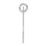 Sterling Silver Initial K Pendant, Script Letter Charm, Minimalist Monogram Jewelry for Women