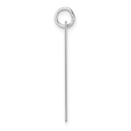Sterling Silver Script Letter Y Pendant, Polished Initial Charm for Women or Unisex Wear
