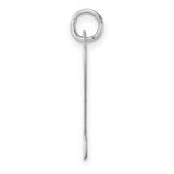 Sterling Silver Alphabet Pendant, Letter Z Charm, Minimalist Monogram Initial Jewelry