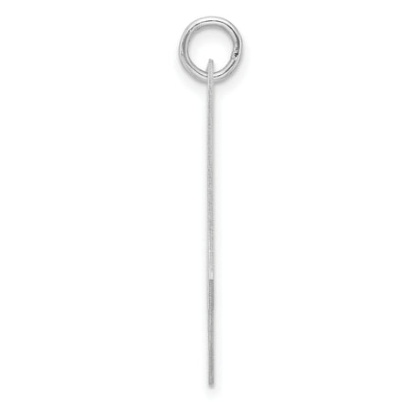 Sterling Silver Initial A Pendant, Polished Script Letter Charm for Women