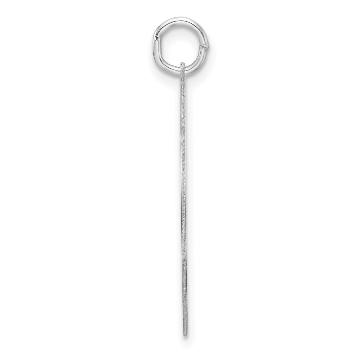 Sterling Silver Script Initial J Pendant with Polished Finish, Personalized Letter Charm