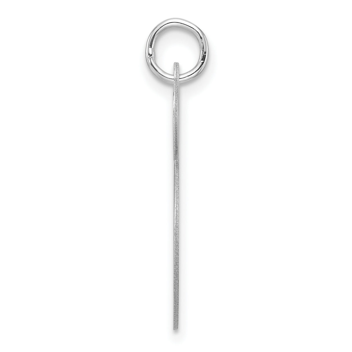 Sterling Silver Initial S Pendant, Script Letter Charm with Polished Finish