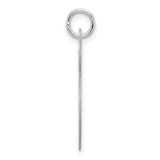 Sterling Silver Initial S Pendant, Script Letter Charm with Polished Finish