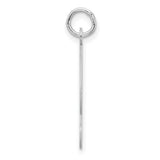 Sterling Silver Initial J Pendant, Script Letter Charm for Women