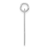 Sterling Silver Script Initial U Pendant, Polished Uppercase Letter Charm for Women or Unisex