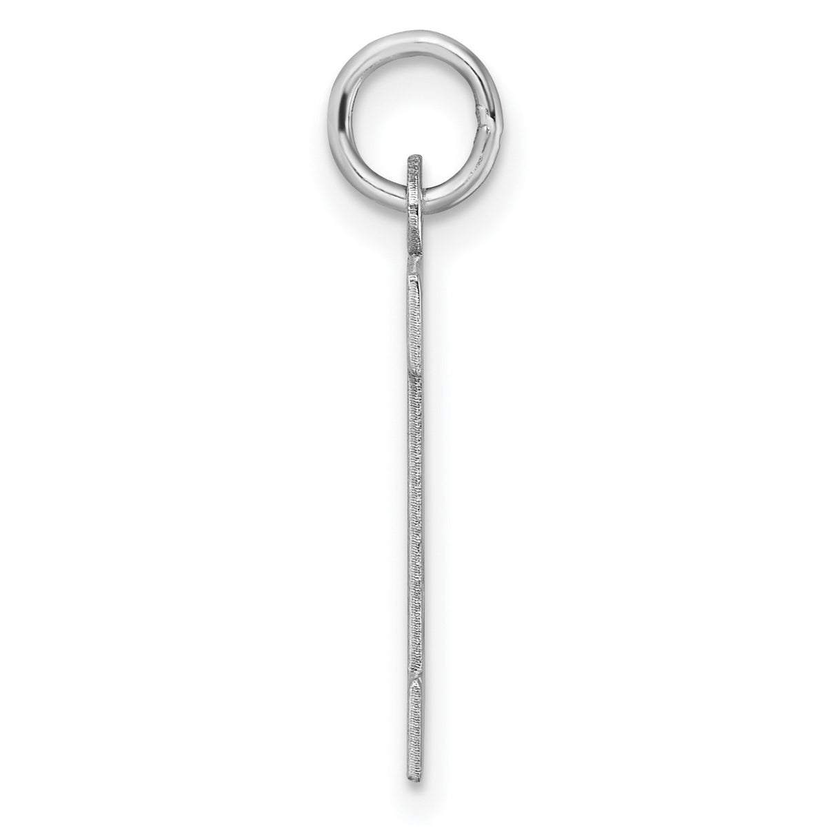 Sterling Silver Letter B Pendant Charm, Polished Block Initial Monogram Design