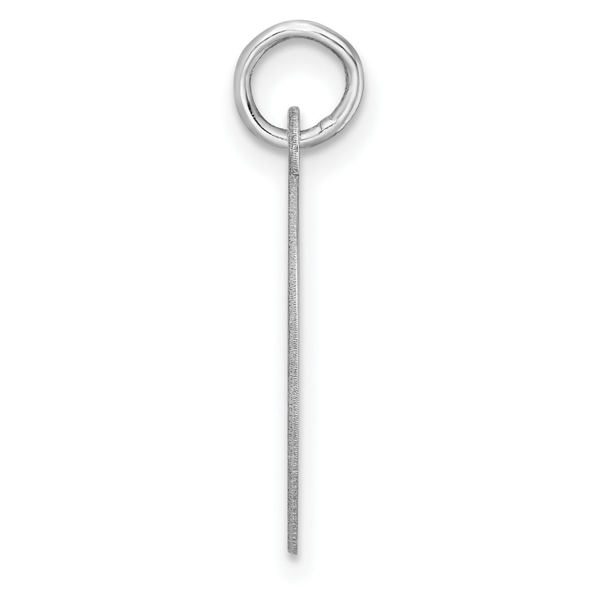 Sterling Silver Initial C Pendant, Block Letter Monogram Charm for Women and Unisex