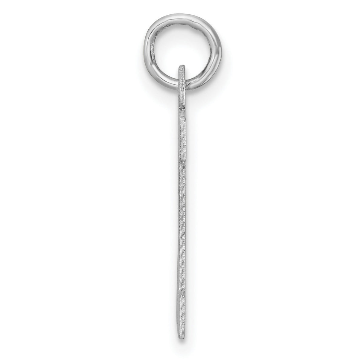 Sterling Silver Letter E Pendant, Bold Block Design, Polished Finish, Unisex Initial Charm