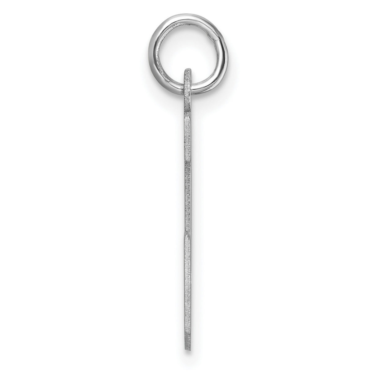 Sterling Silver Letter J Pendant, Bold Block Initial Charm in Modern Font
