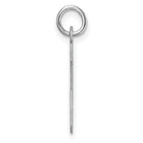 Sterling Silver Letter J Pendant, Bold Block Initial Charm in Modern Font